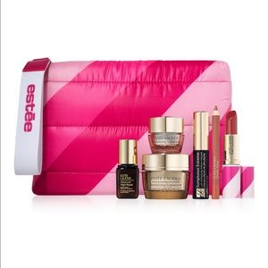 ESTEE LAUDER 7p Revitalizing Supreme Lipstick Lip Liner Makeup Pink Bag NIP $162